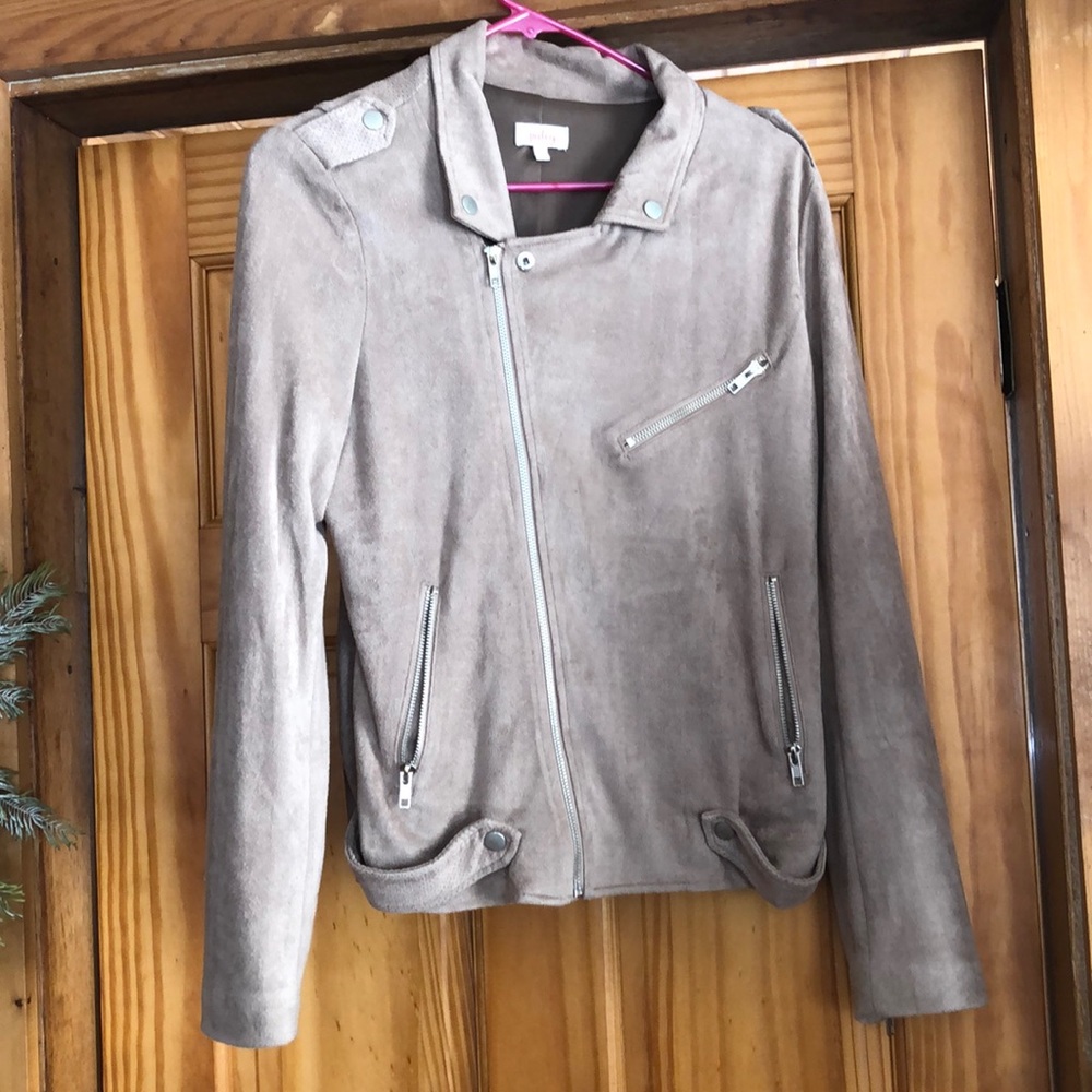 Lilac suede coat
